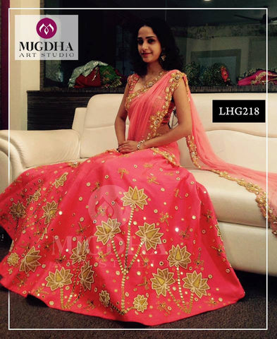 Pink lehenga