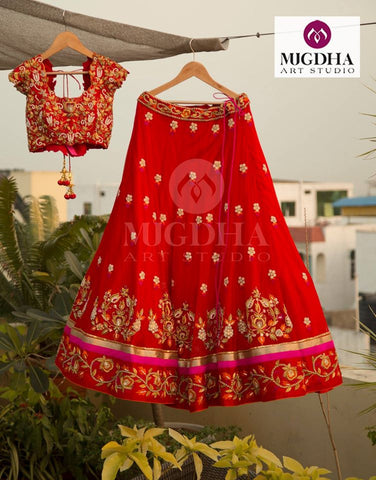 Red Lehenga
